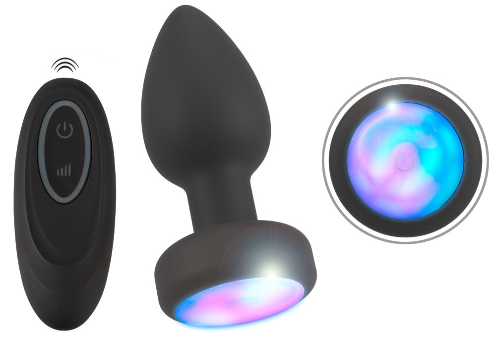 ANOS - RC FLASHING BUTT PLUG WITH VIBRATION