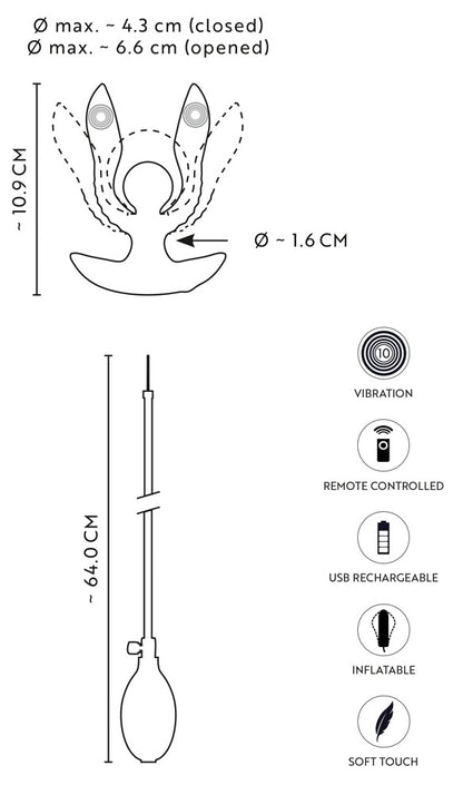 ANOS - RC INFLATABLE EXPANDER PLUG WITH VIBRATION
