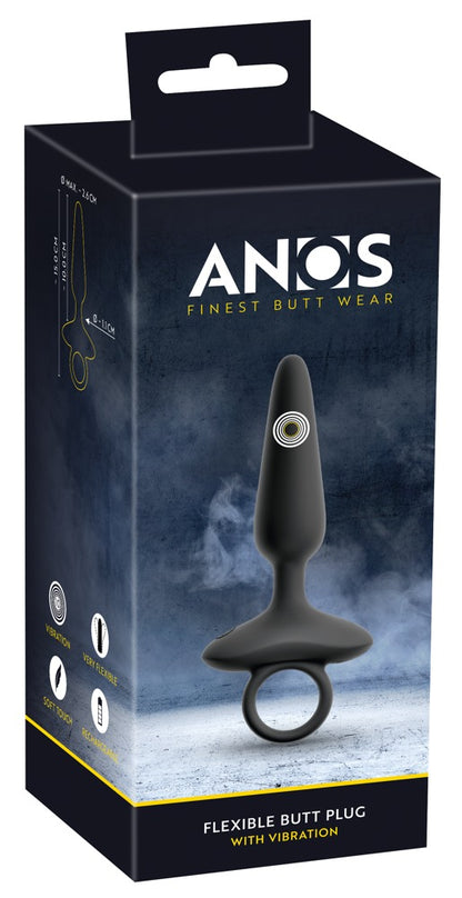 ANOS - FLEXIBLE BUTT PLUG WITH VIBRATIONS