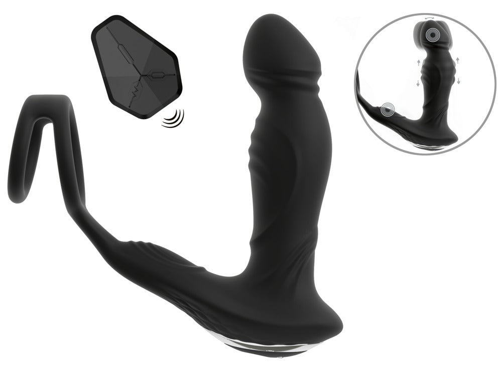 REBEL - RC VIBRATING PROSTATE PLUG WITH NODDING FUNCTION