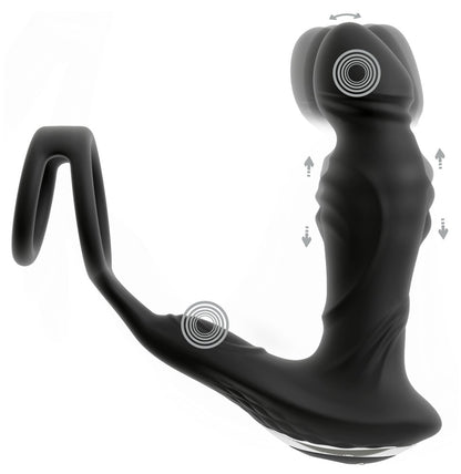 REBEL - RC VIBRATING PROSTATE PLUG WITH NODDING FUNCTION