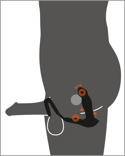 REBEL - RC VIBRATING PROSTATE PLUG WITH NODDING FUNCTION