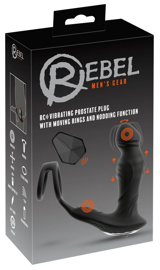 REBEL - RC VIBRATING PROSTATE PLUG WITH NODDING FUNCTION