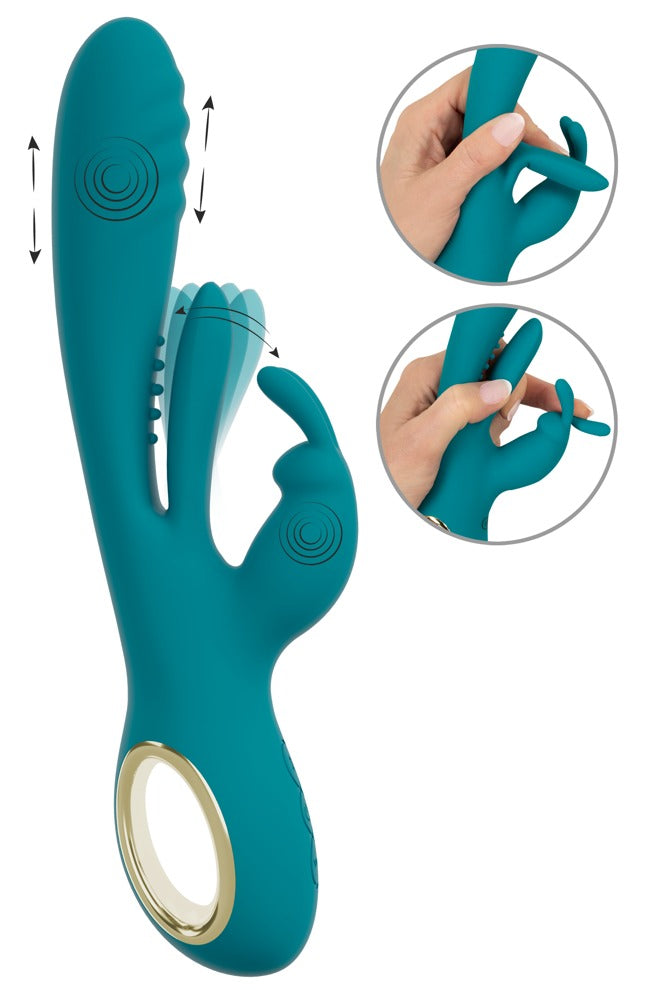 SWEET SMILE - RABBIT VIBRATOR WITH THRUST FUNCTION AND G-SPOT STIMULATION