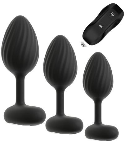 ANOS - RC BUTT PLUG SET WITH VIBRATION