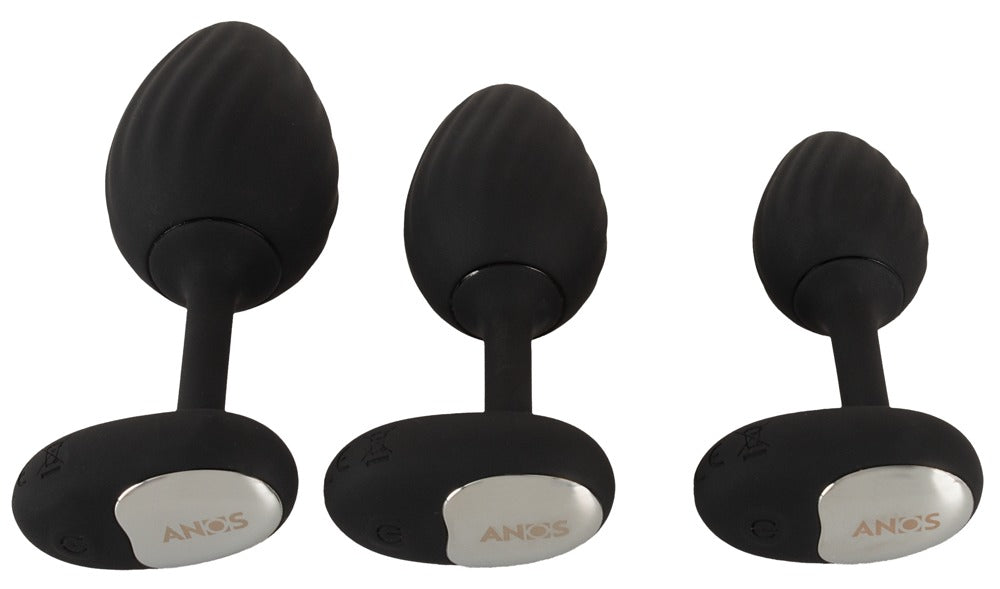 ANOS - RC BUTT PLUG SET WITH VIBRATION