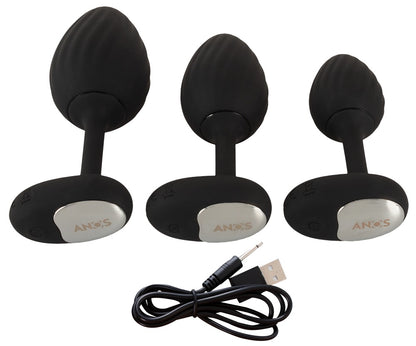 ANOS - RC BUTT PLUG SET WITH VIBRATION