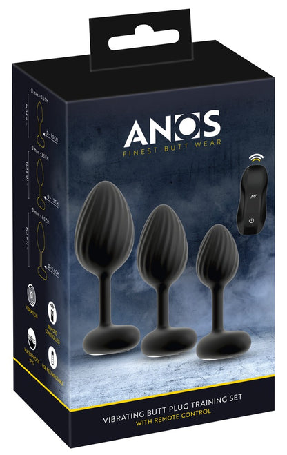 ANOS - RC BUTT PLUG SET WITH VIBRATION