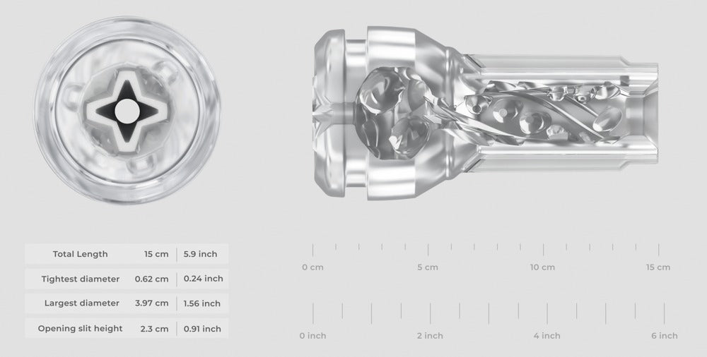 KIIROO - FEEL POCKET STROKER CRYSTAL + POWERBLOW COMBO