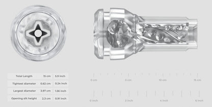 KIIROO - FEEL POCKET STROKER CRYSTAL + POWERBLOW COMBO