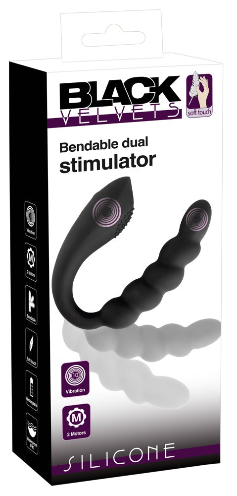BLACK VELVETS - BENDABLE DUAL STIMULATOR