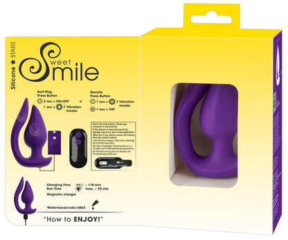 SWEET SMILE - RC 2 IN 1 PLUG & PANTY VIBE