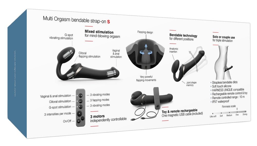 STRAP-ON-ME - MULTI ORGASM BENDABLE STRAP-ON