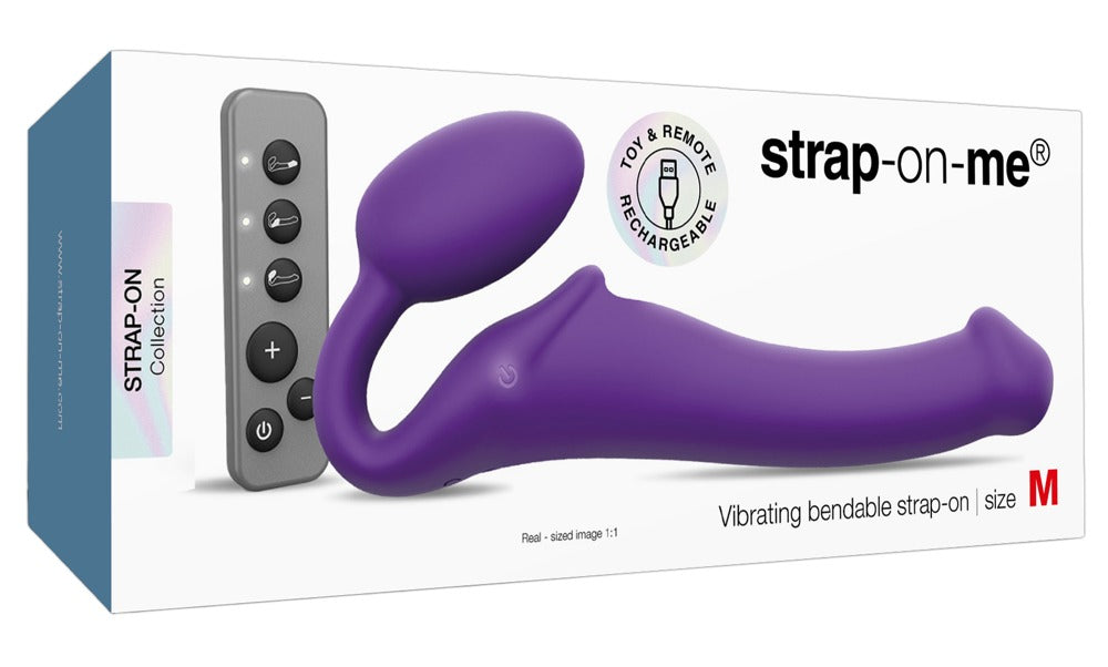 STRAP-ON-ME - VIBRATING BENDABLE STRAP-ON