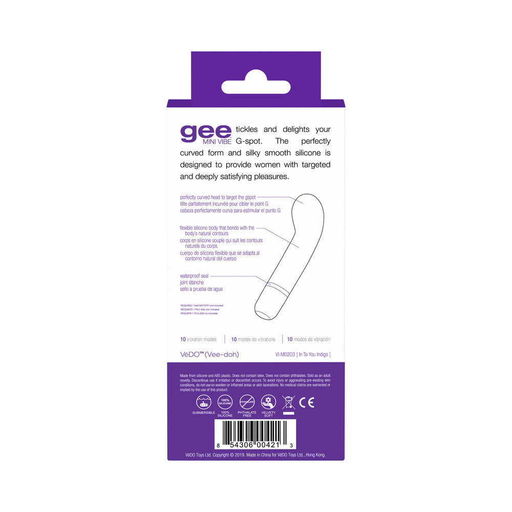VEDO GEE MINI VIBE INTO YOU INDIGO