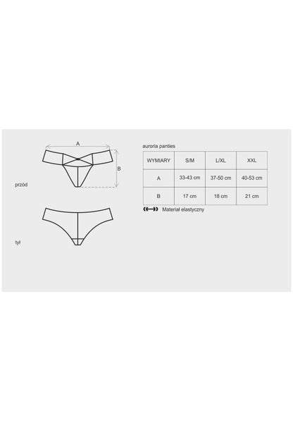 OBSESSIVE - AURORIA PANTIES L/XL