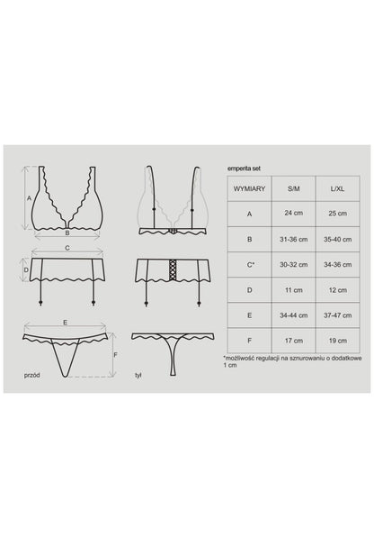OBSESSIVE - EMPERITA SET L/XL