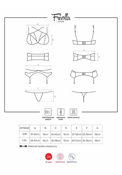 OBSESSIVE - FRIVOLLA 4 PCS  S/M