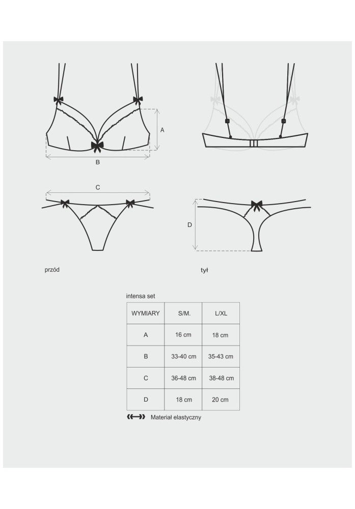 OBSESSIVE - INTENSA SET  S/M