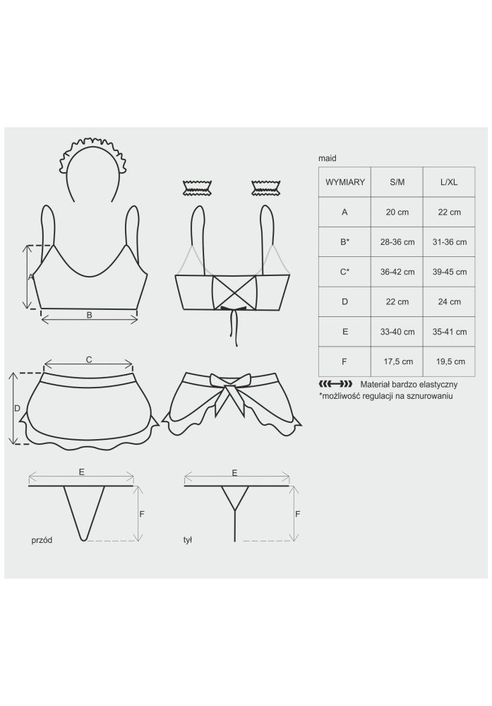 OBSESSIVE - MAID SET  S/M