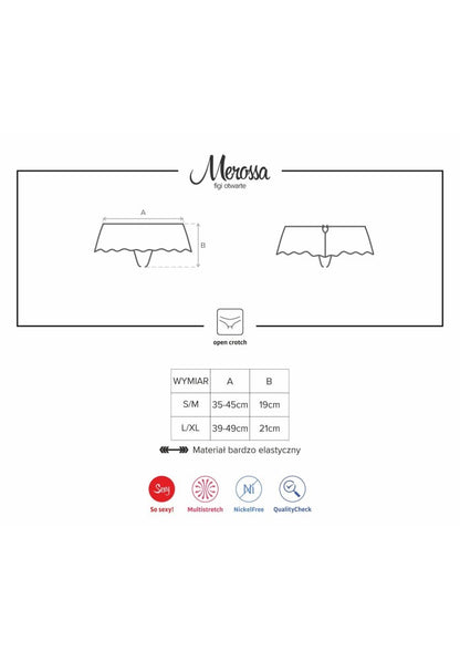OBSESSIVE - MEROSSA CROTCHLESS PANTIES  S/M