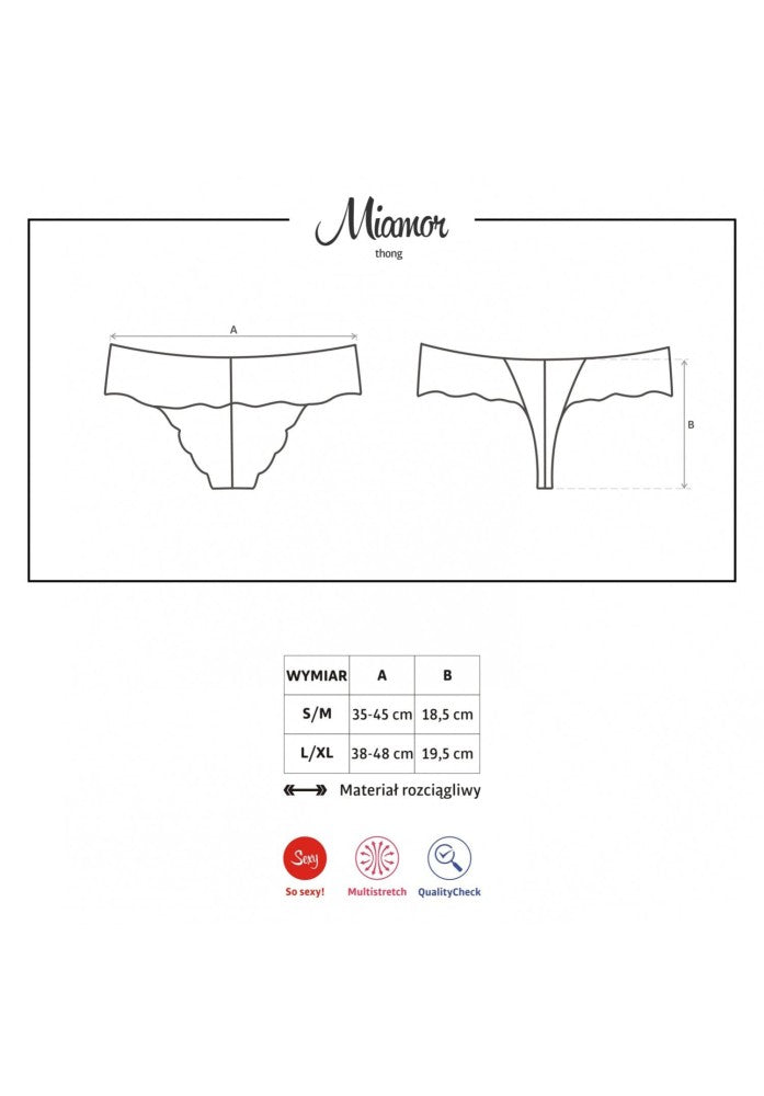 OBSESSIVE - MIAMOR THONG L/XL