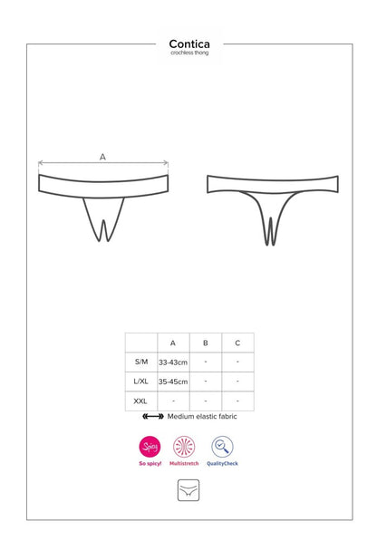 OBSESSIVE - CONTICA CROTHCHLES THONG  S/M