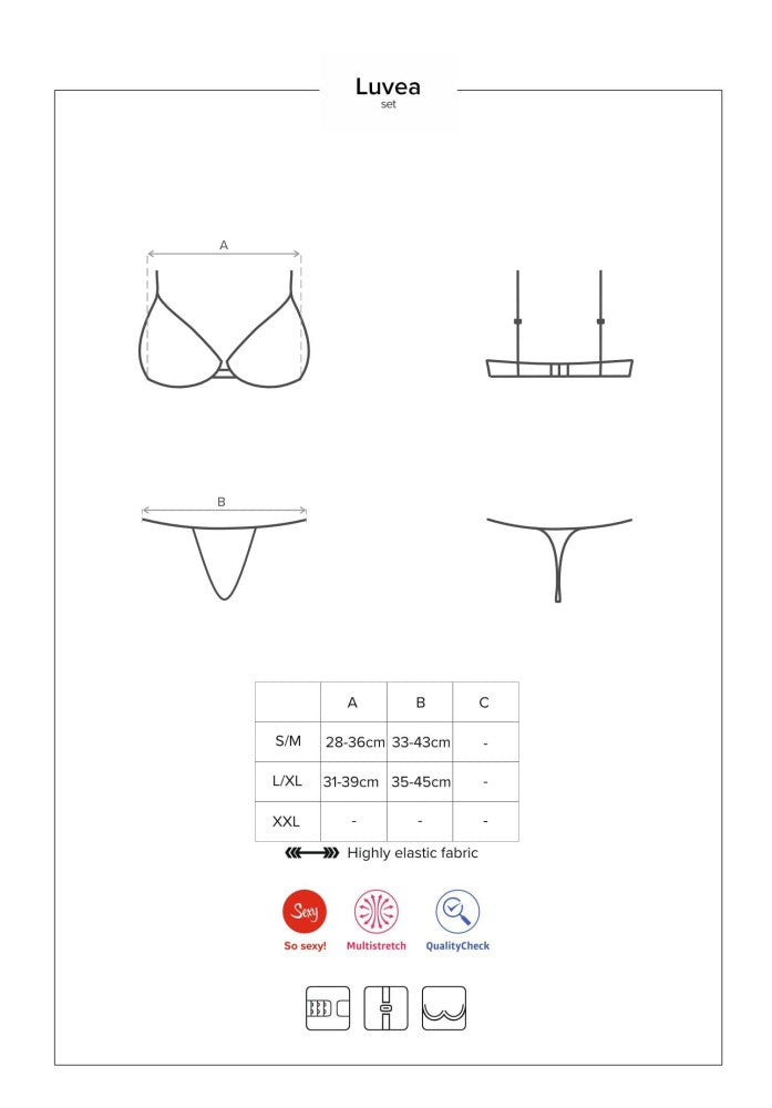OBSESSIVE - LUVAE SET S/M