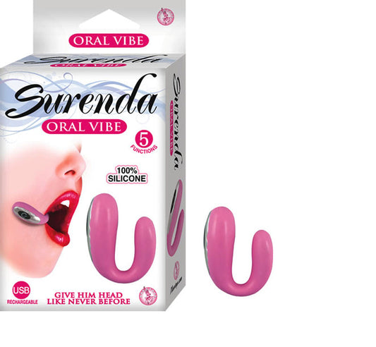 SURENDA SILICONE RECHARGEABLE MULTISPEED WATERPROOF ORAL VIBE (PINK)