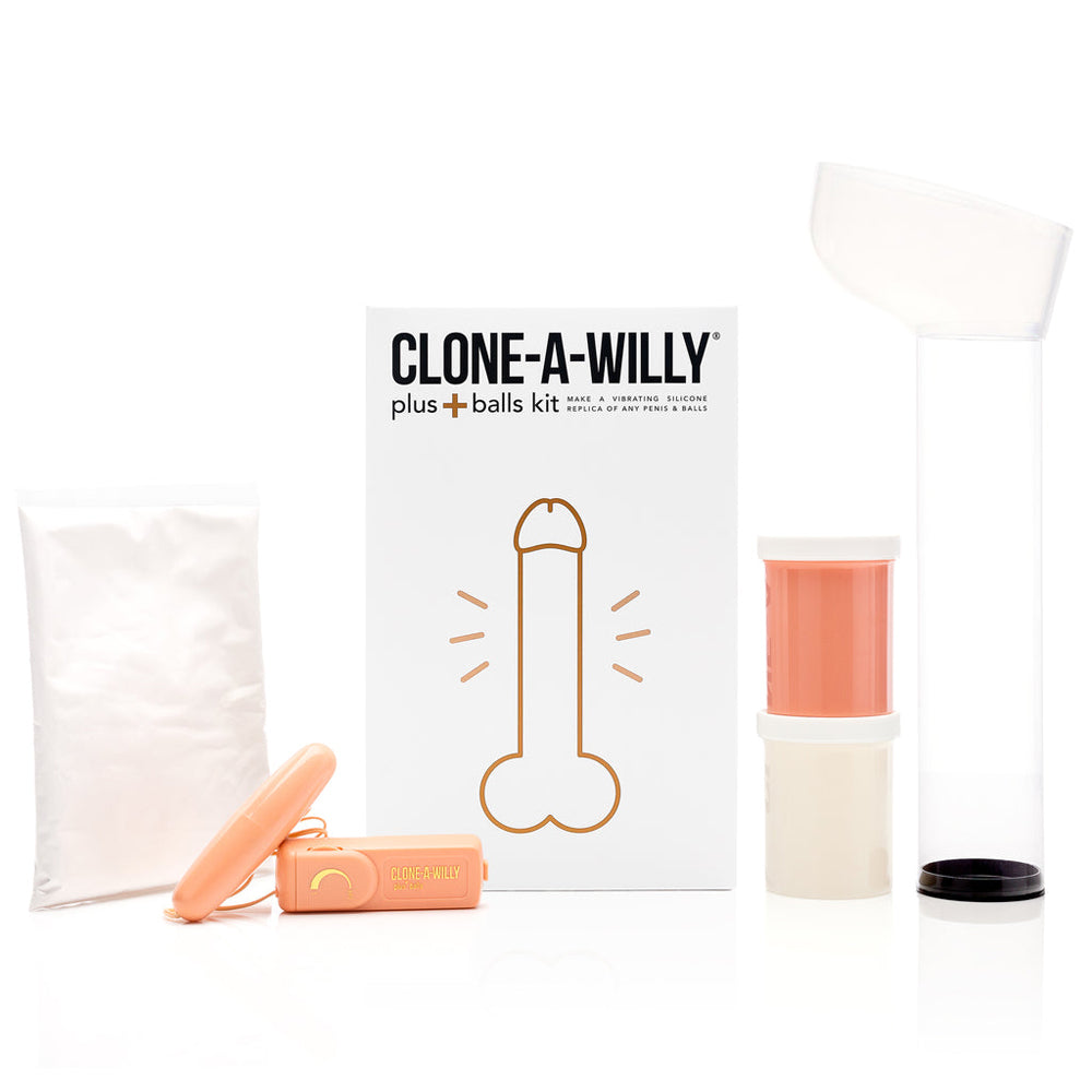 CLONE-A-WILLY - PLUS WITH BALLS LIGHT SKIN TONE