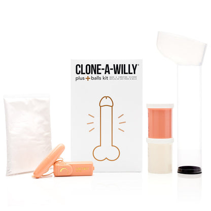 CLONE-A-WILLY - PLUS WITH BALLS LIGHT SKIN TONE