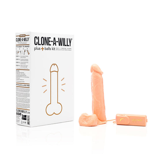 CLONE-A-WILLY - PLUS WITH BALLS LIGHT SKIN TONE