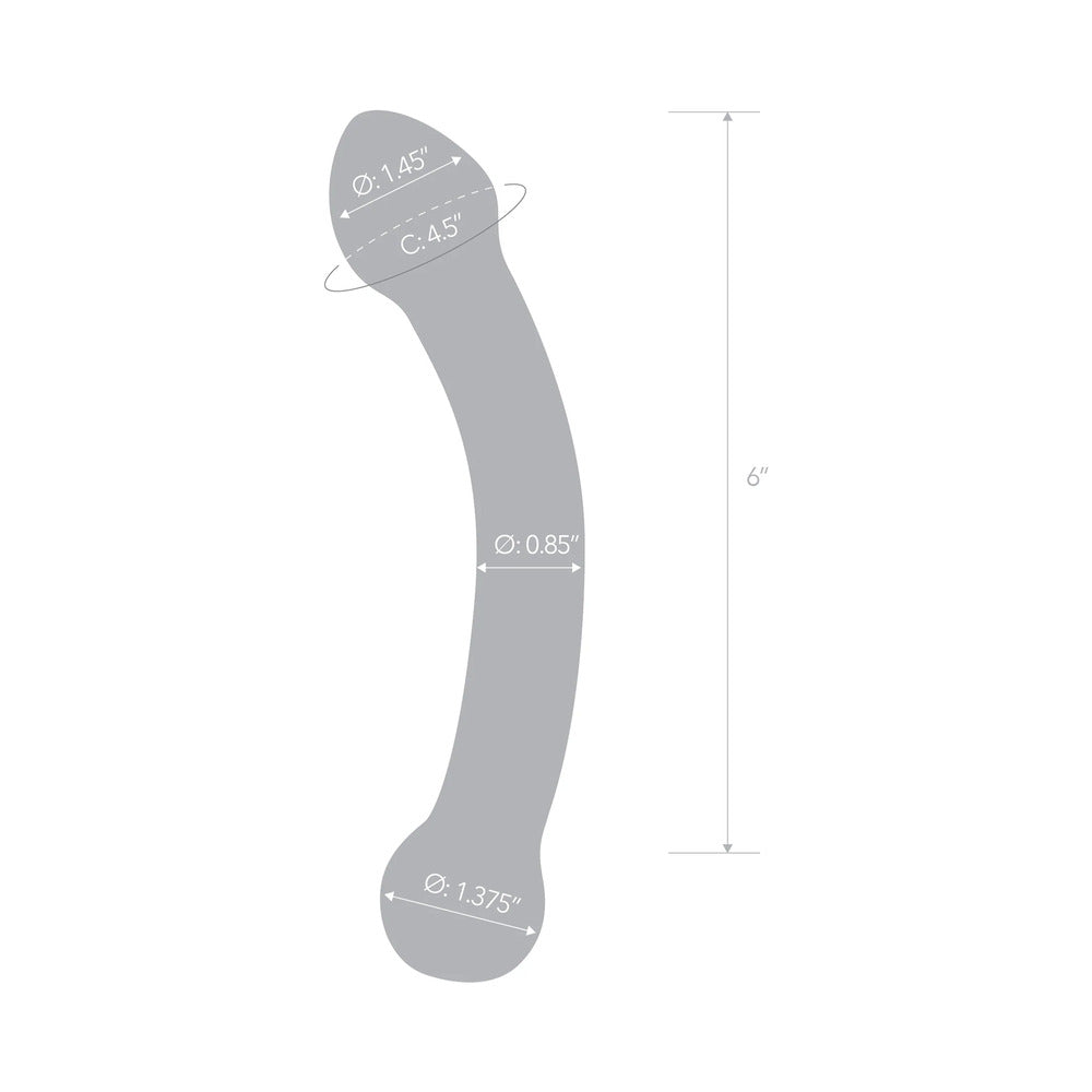 GLAS 7 IN. CURVED GLASS G SPOT STIMULATOR
