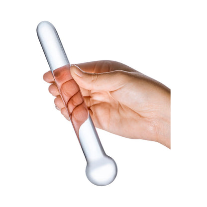 GLAS 7 IN. STRAIGHT GLASS DILDO