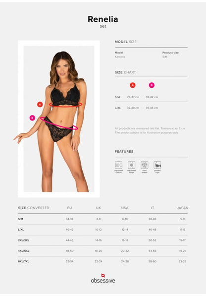 OBSESSIVE - RENELIA 2-PCS SET  S/M