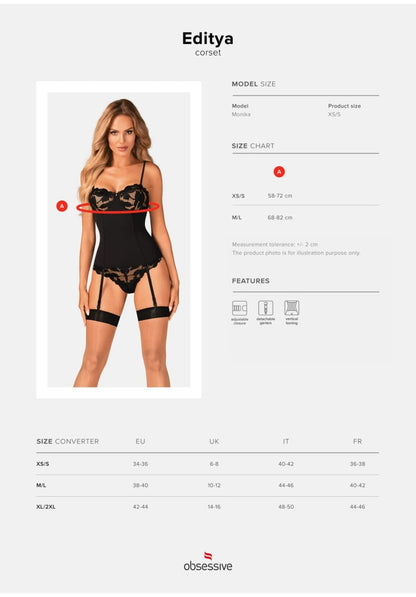 OBSESSIVE - EDITYA CORSET M/L