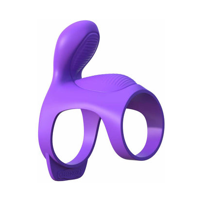 PIPEDREAM - FANTASY C-RINGZ VAINA DE PENE VIBRATORIA ULTIMATE COUPLES CAGE MORADO