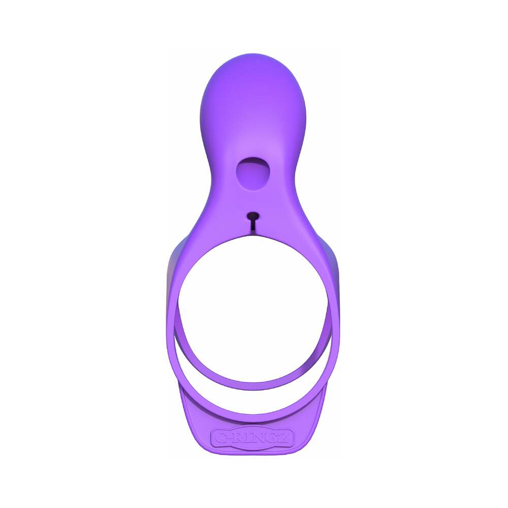 PIPEDREAM - FANTASY C-RINGZ VAINA DE PENE VIBRATORIA ULTIMATE COUPLES CAGE MORADO