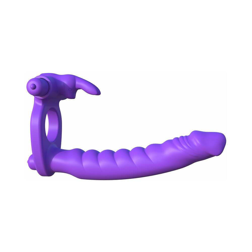 FANTASY C-RINGZ - SILICONE DOUBLE VIBRATOR RABBIT