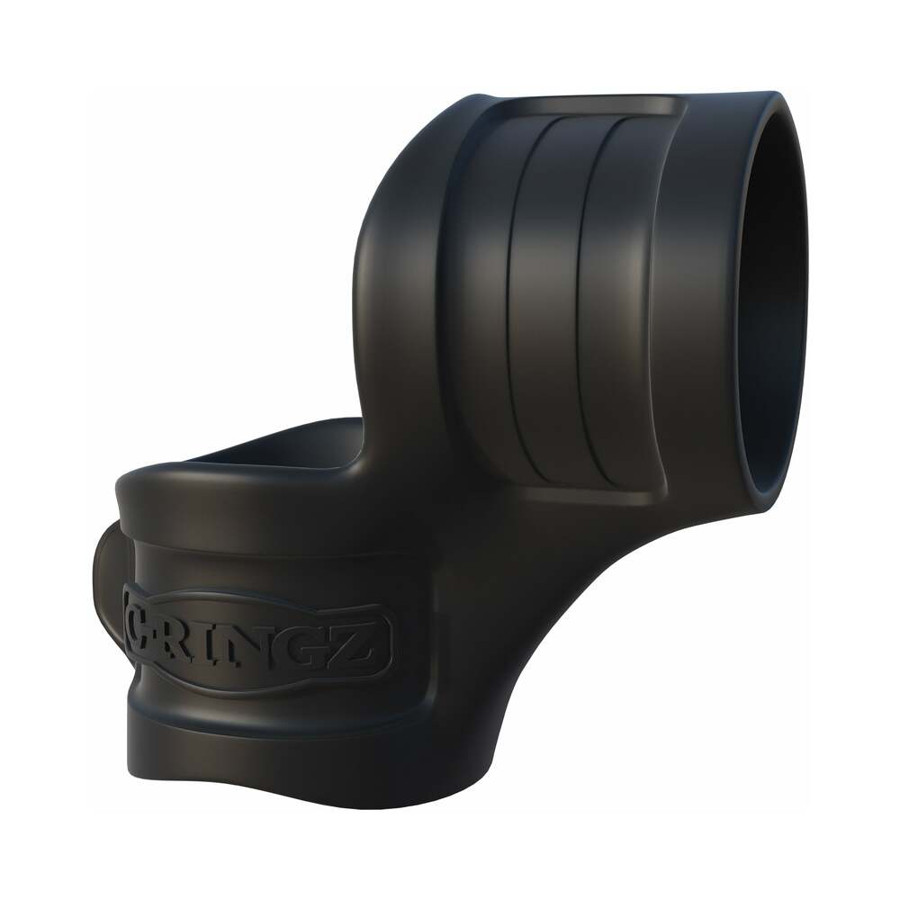 FANTASY C-RINGZ MR. BIG COCK RING & BALL STRETCHER SILICONE SLING BLACK