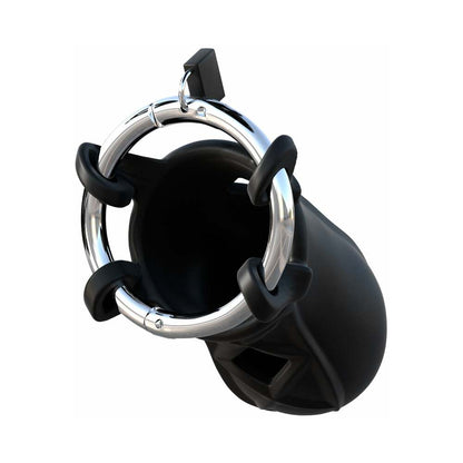 FANTASY C-RINGZ EXTREME SILICONE COCK BLOCKER LOCKING CHASTITY CAGE BLACK