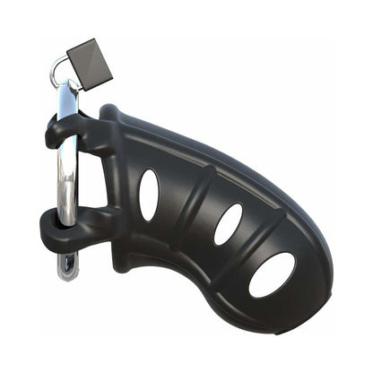 PIPEDREAM - FANTASY C-RINGZ HARDCORE SILICONE COCK BLOCKER LOCKING CHASTITY CAGE BLACK
