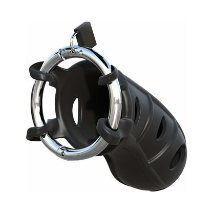PIPEDREAM - FANTASY C-RINGZ HARDCORE SILICONE COCK BLOCKER LOCKING CHASTITY CAGE BLACK