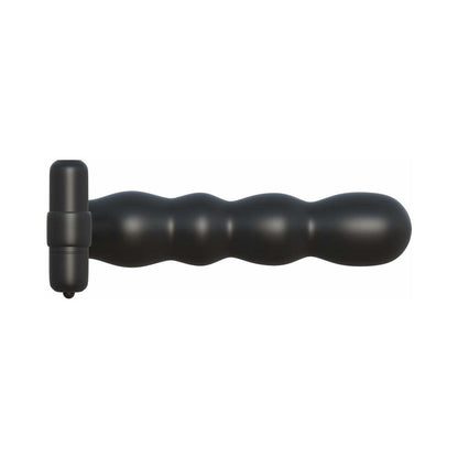PIPEDREAM - FANTASY C-RINGZ POSABLE PARTNER DOUBLE PENETRATOR VIBRATING COCKRING BLACK