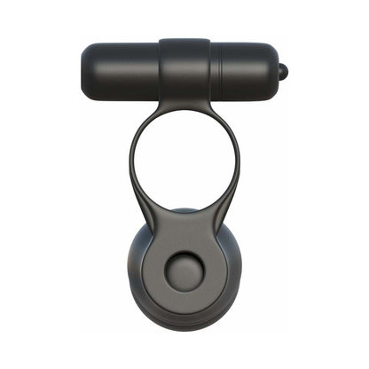 PIPEDREAM - FANTASY C-RINGZ POSABLE PARTNER DOUBLE PENETRATOR VIBRATING COCKRING BLACK