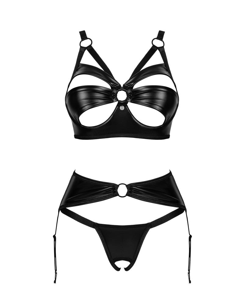 OBSESSIVE - ARMARES 3-PCS CROTCHLESS SET  M/L