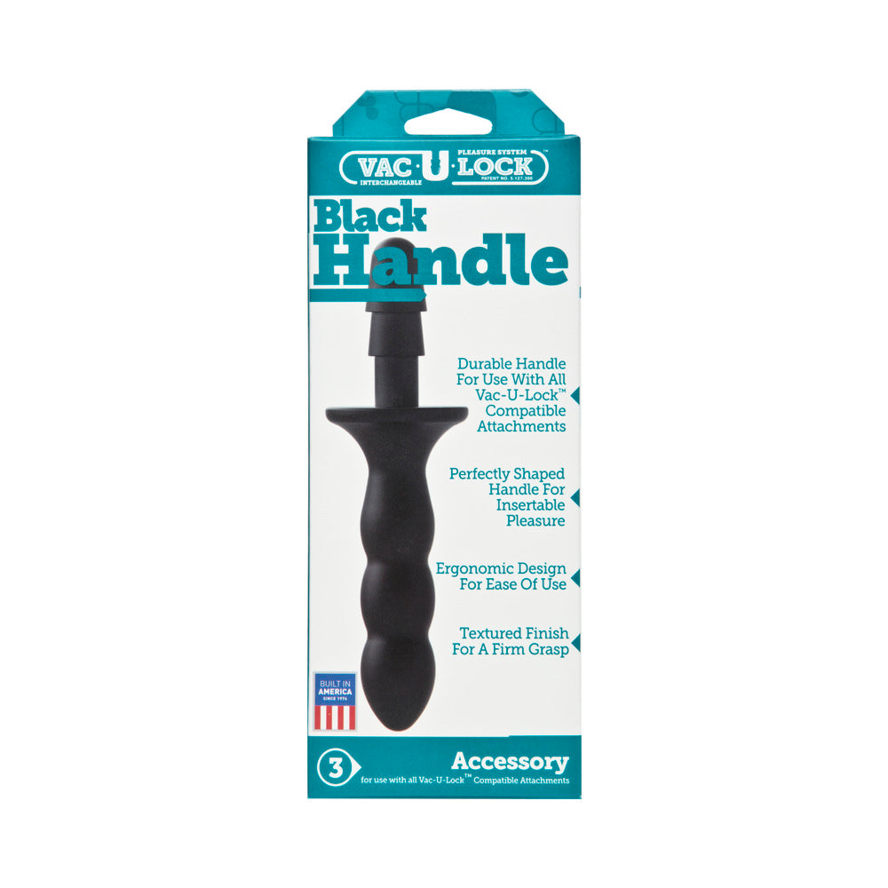 DOC JOHNSON - VAC-U-LOCK - BLACK HANDLE BLACK
