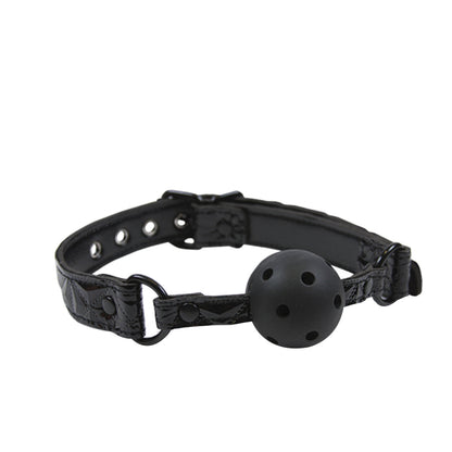 NS NOVELTIES - SINFUL VINYL BALL GAG BLACK