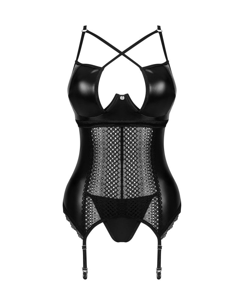 OBSESSIVE - NORIDES CORSET & THONG   XS/S