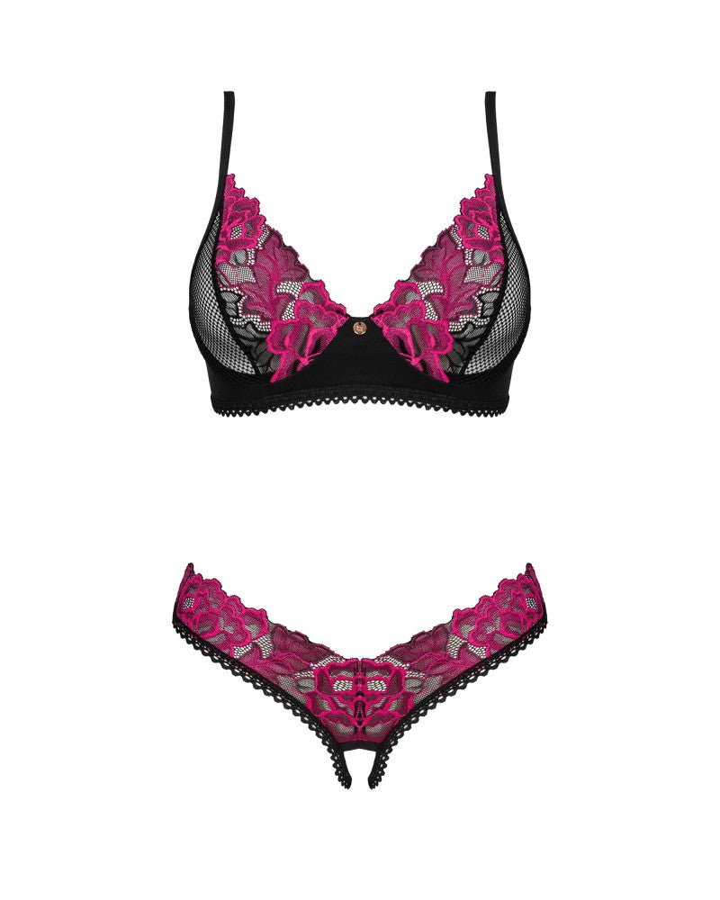 OBSESSIVE - ROSENTY 2-PCS CROTCHLESS SET  M/L